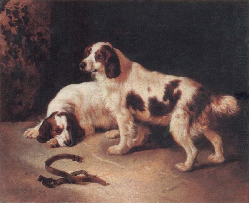 George Horlor Brittany Spaniels china oil painting image